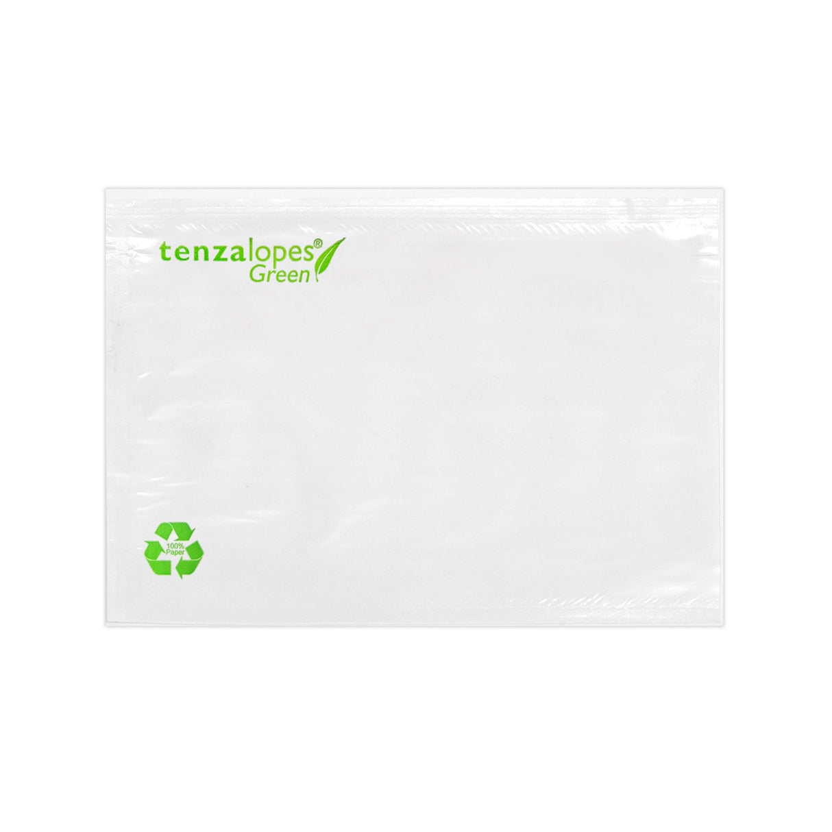 Bolsas adhesivas portadocumentos de papel sin impresión