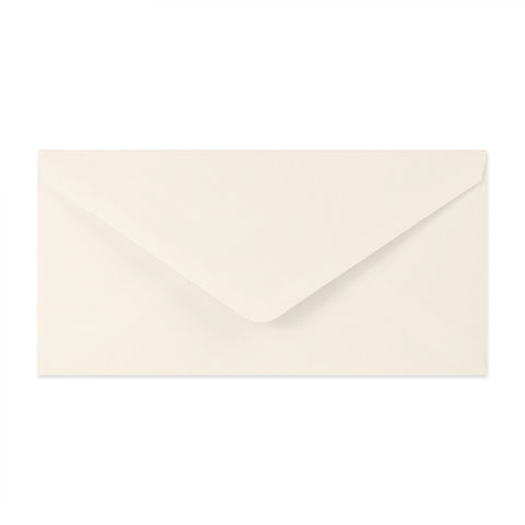 Paper Lined Envelopes Ivory + Red Fancy Paper 110 x 220 mm (DL)
