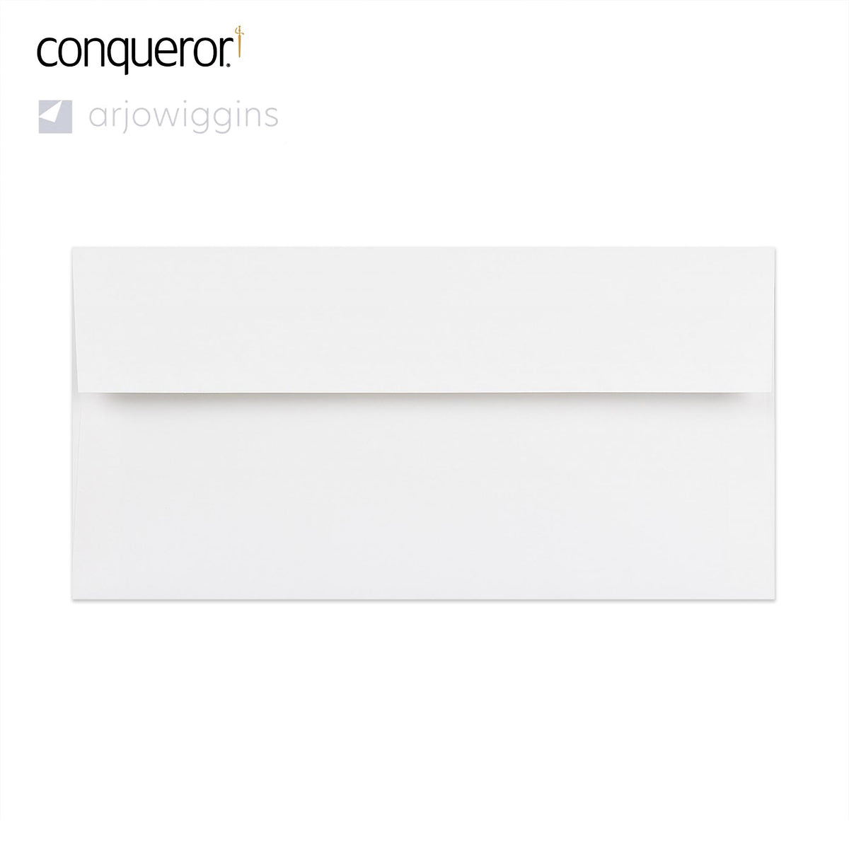 Sobre blanco brillante Conqueror de 110x220 mm (DL)