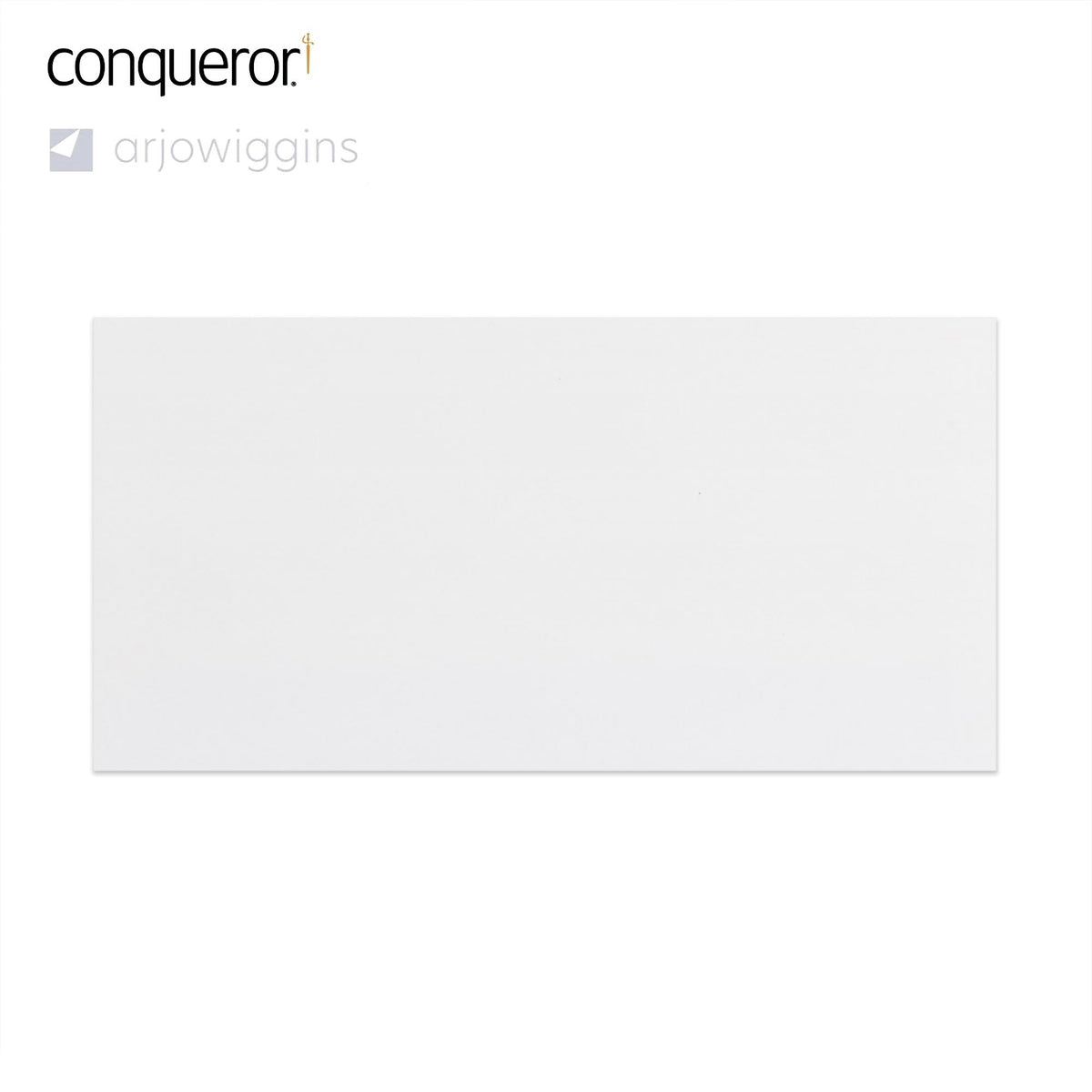 Sobre blanco brillante Conqueror de 110x220 mm (DL)