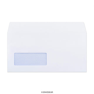 Sobre blanco con ventanilla de 110x220 mm (DL)