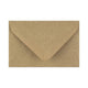 Ribbed Kraft Gummed V-Flap Greeting Card Envelope (62 x 94mm)