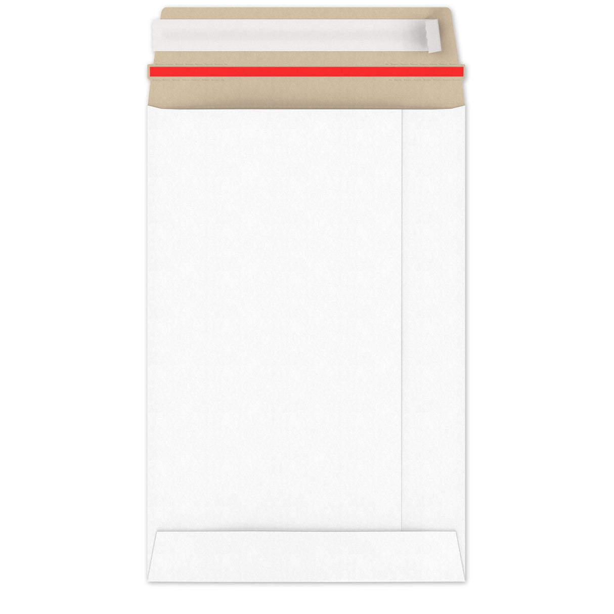 Sobres blancos de cartón rígido