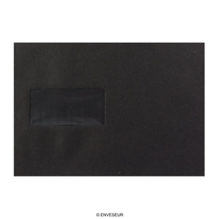 Sobre negro con ventanilla de 162x229 mm (C5)