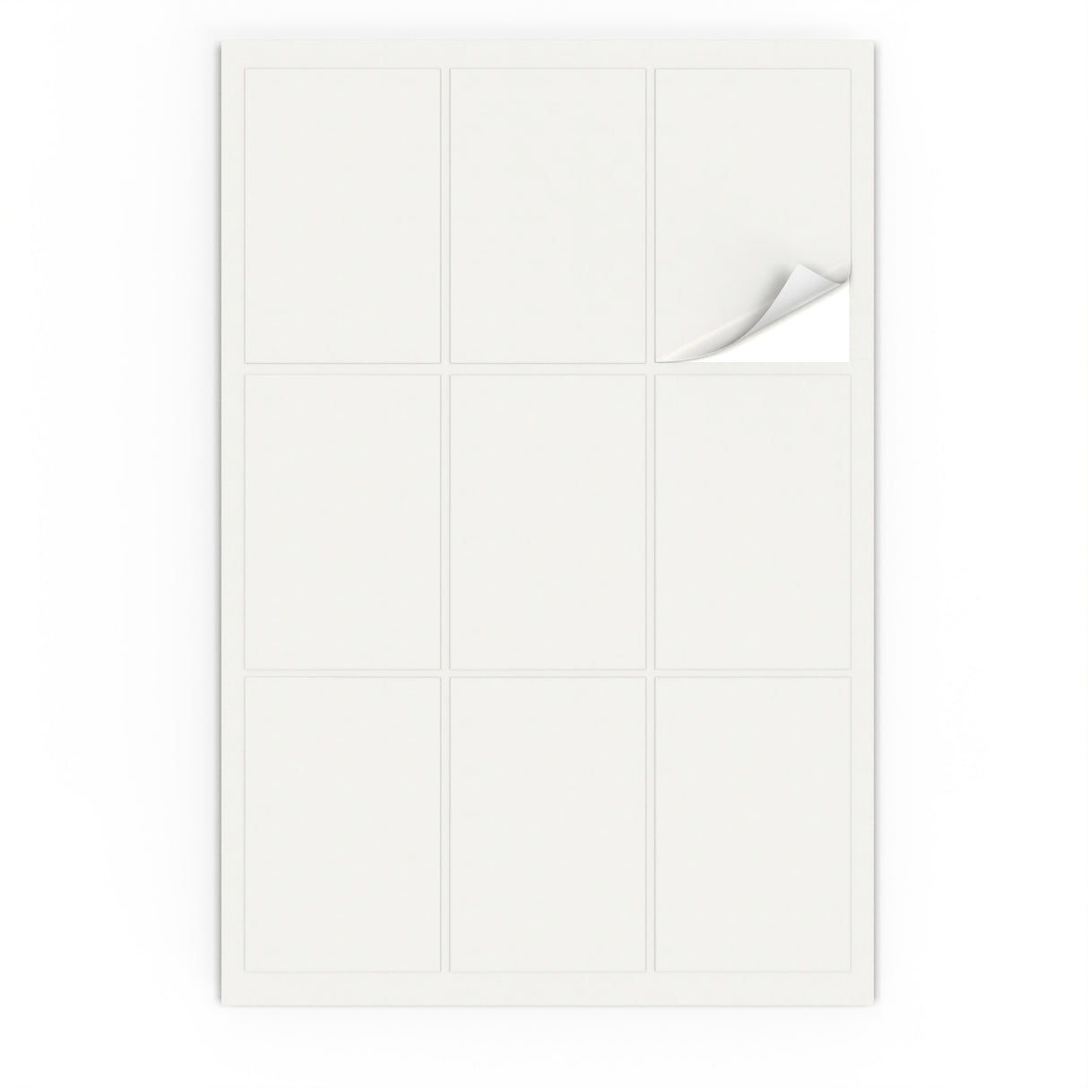 Etiquetas adhesivas rectangulares