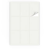 Etiquetas adhesivas rectangulares