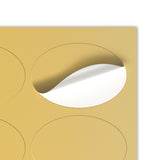 Etiquetas adhesivas ovaladas