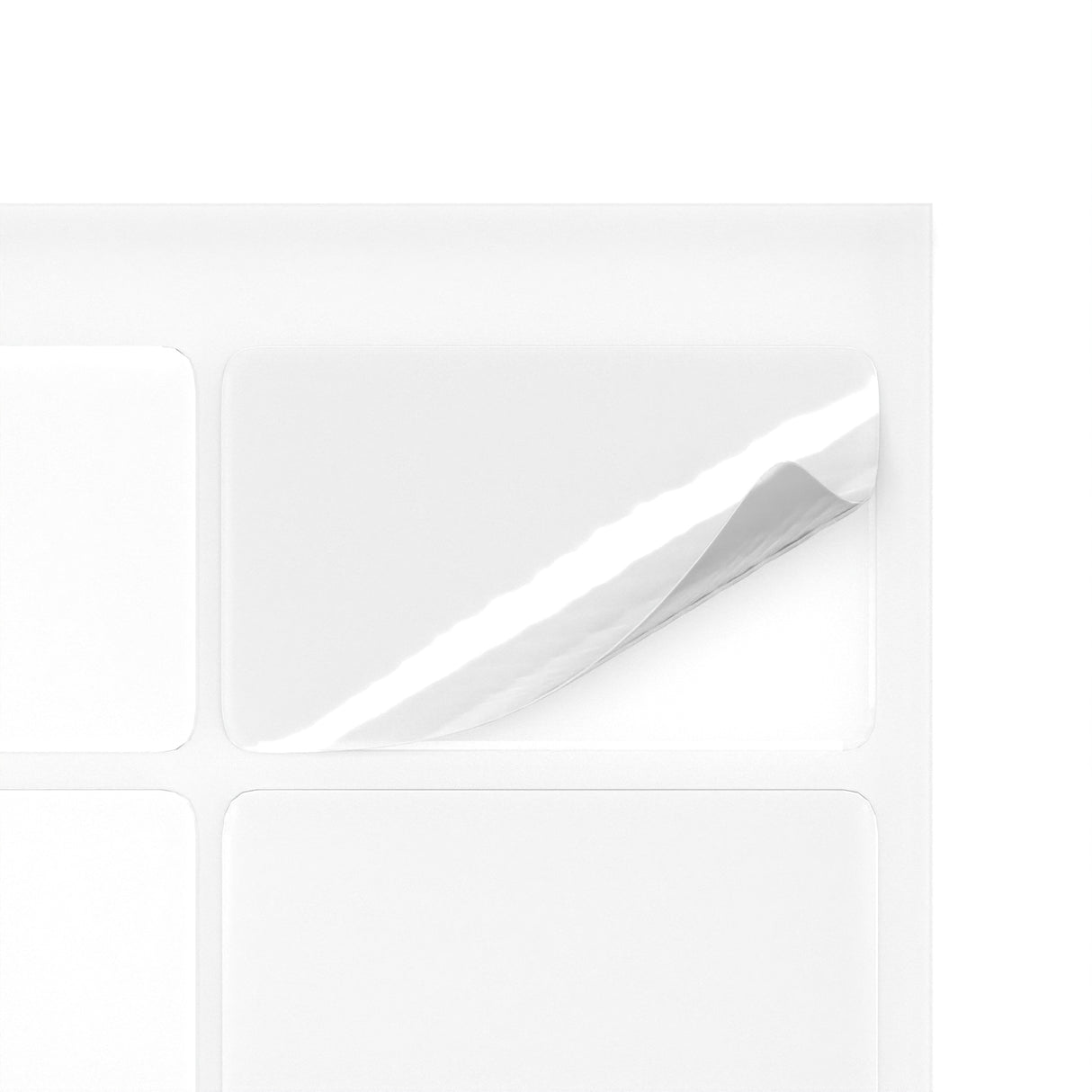 Etiquetas adhesivas rectangulares