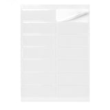 Etiquetas adhesivas rectangulares