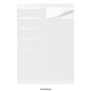 Etiquetas adhesivas rectangulares