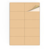 Etiquetas adhesivas rectangulares
