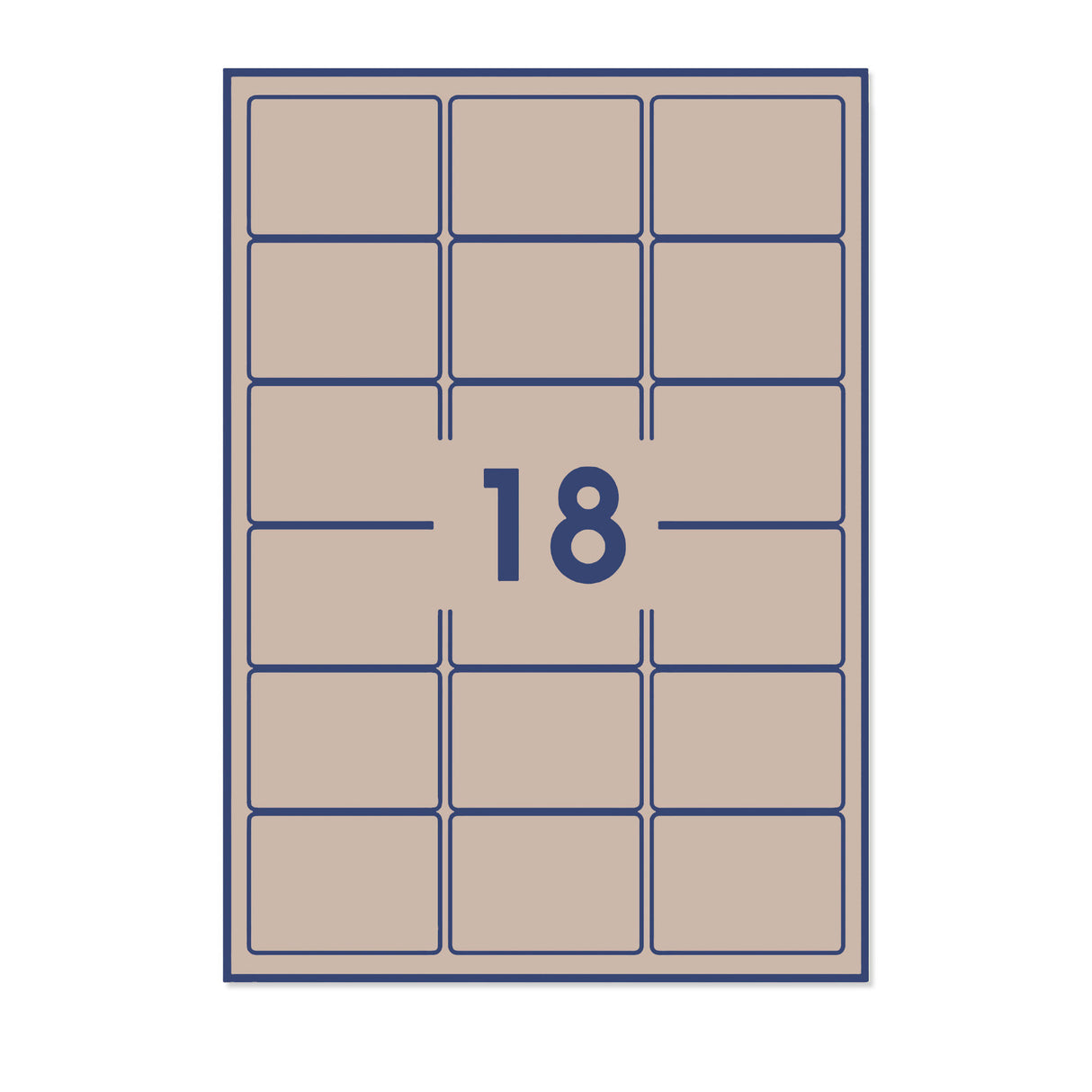 Etiquetas adhesivas rectangulares