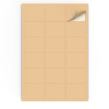 Etiquetas adhesivas rectangulares
