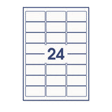 Etiquetas adhesivas rectangulares