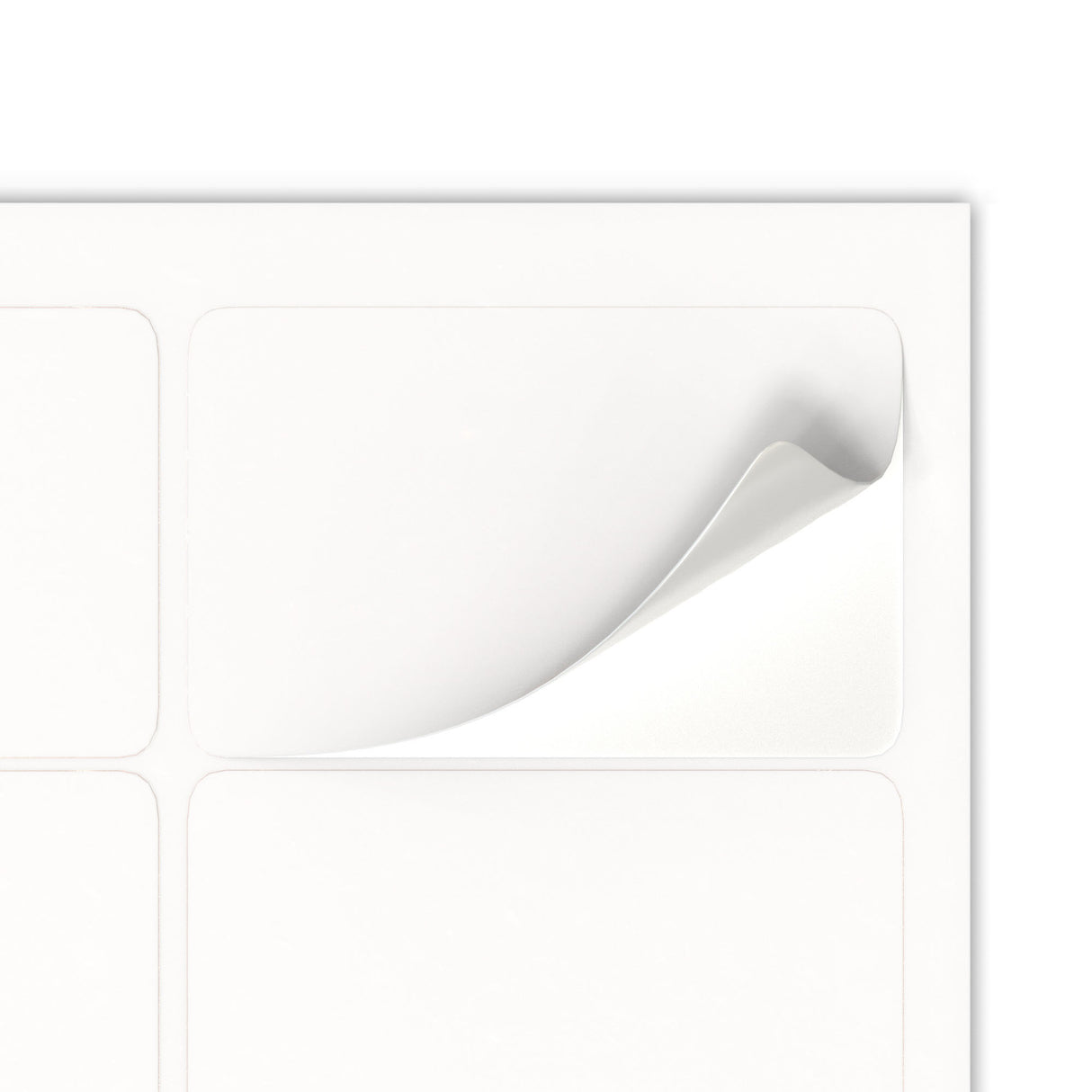 Etiquetas adhesivas rectangulares