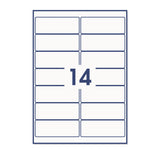 Etiquetas adhesivas rectangulares