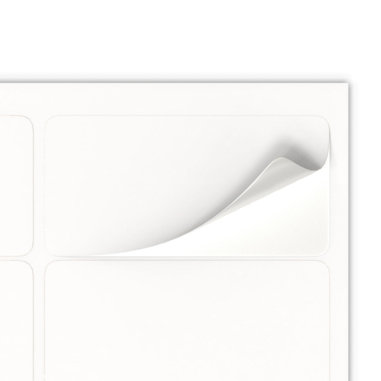 Etiquetas adhesivas rectangulares