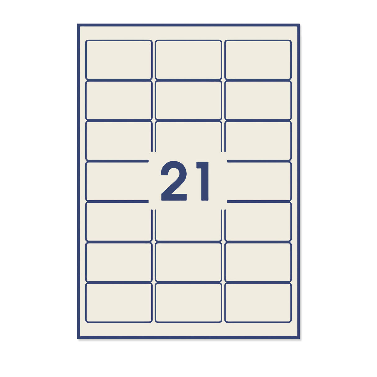 Etiquetas adhesivas rectangulares