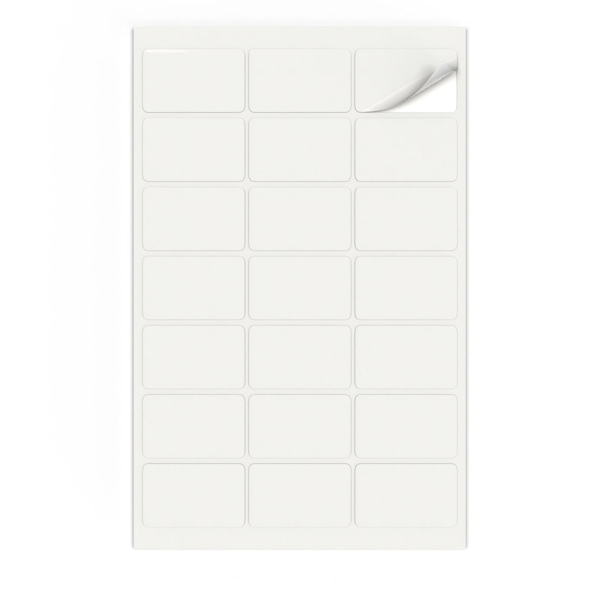Etiquetas adhesivas rectangulares