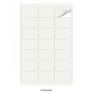 Etiquetas adhesivas rectangulares