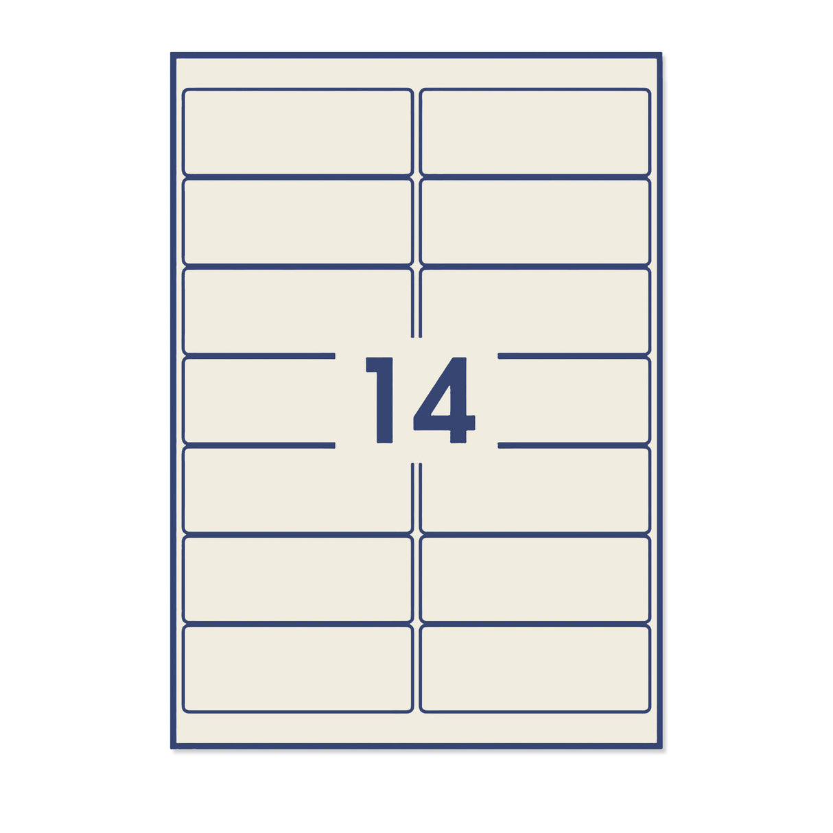 Etiquetas adhesivas rectangulares