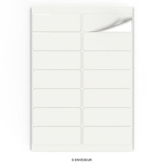 Etiquetas adhesivas rectangulares