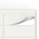 Etiquetas adhesivas rectangulares