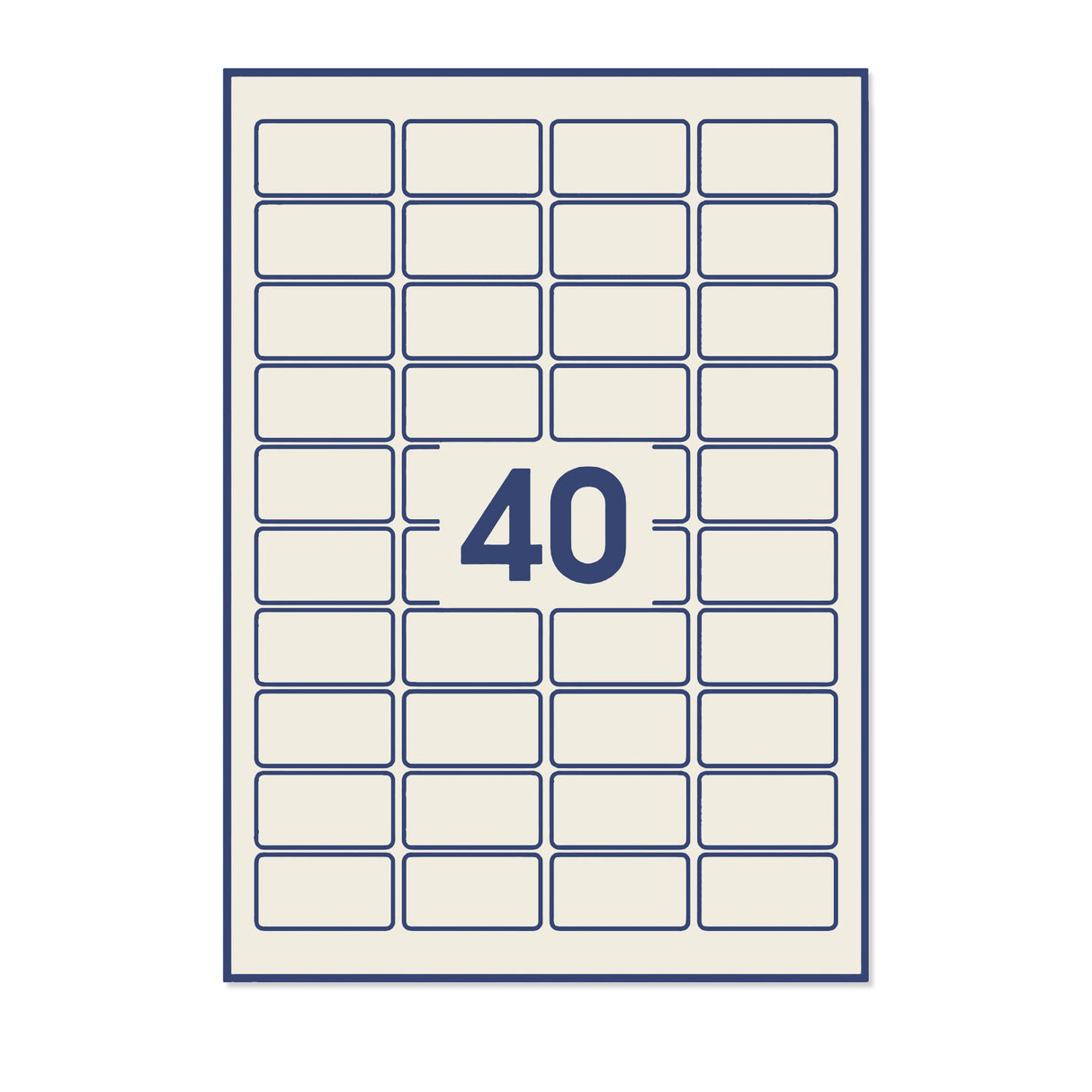 Etiquetas adhesivas rectangulares