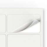 Etiquetas adhesivas rectangulares