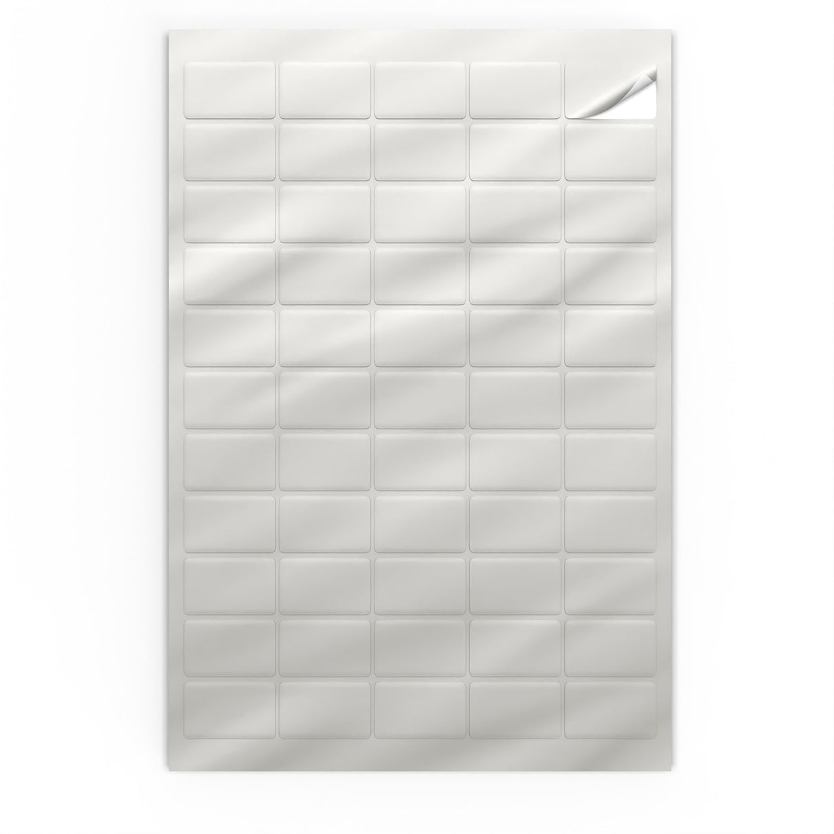 Etiquetas adhesivas rectangulares