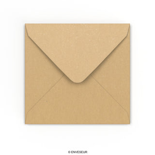 Sobre kraft reciclado de 130x130 mm