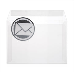 Coloured Translucent Envelopes Clear 162 x 229 mm (C5)