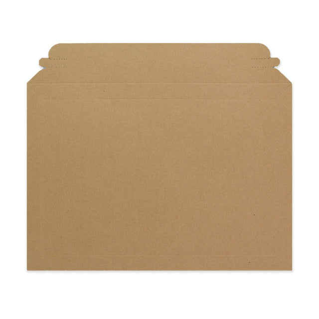 Manila Brown Peel & Seal Rigid Board Mailers Envelope (234 x 334mm)