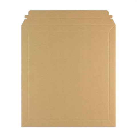 Manila Brown Peel & Seal Rigid Board Mailers Envelope (370 x 340mm)