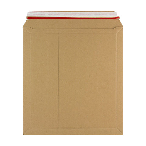 Manila Brown Peel & Seal Rigid Board Mailers Envelope (370 x 340mm)