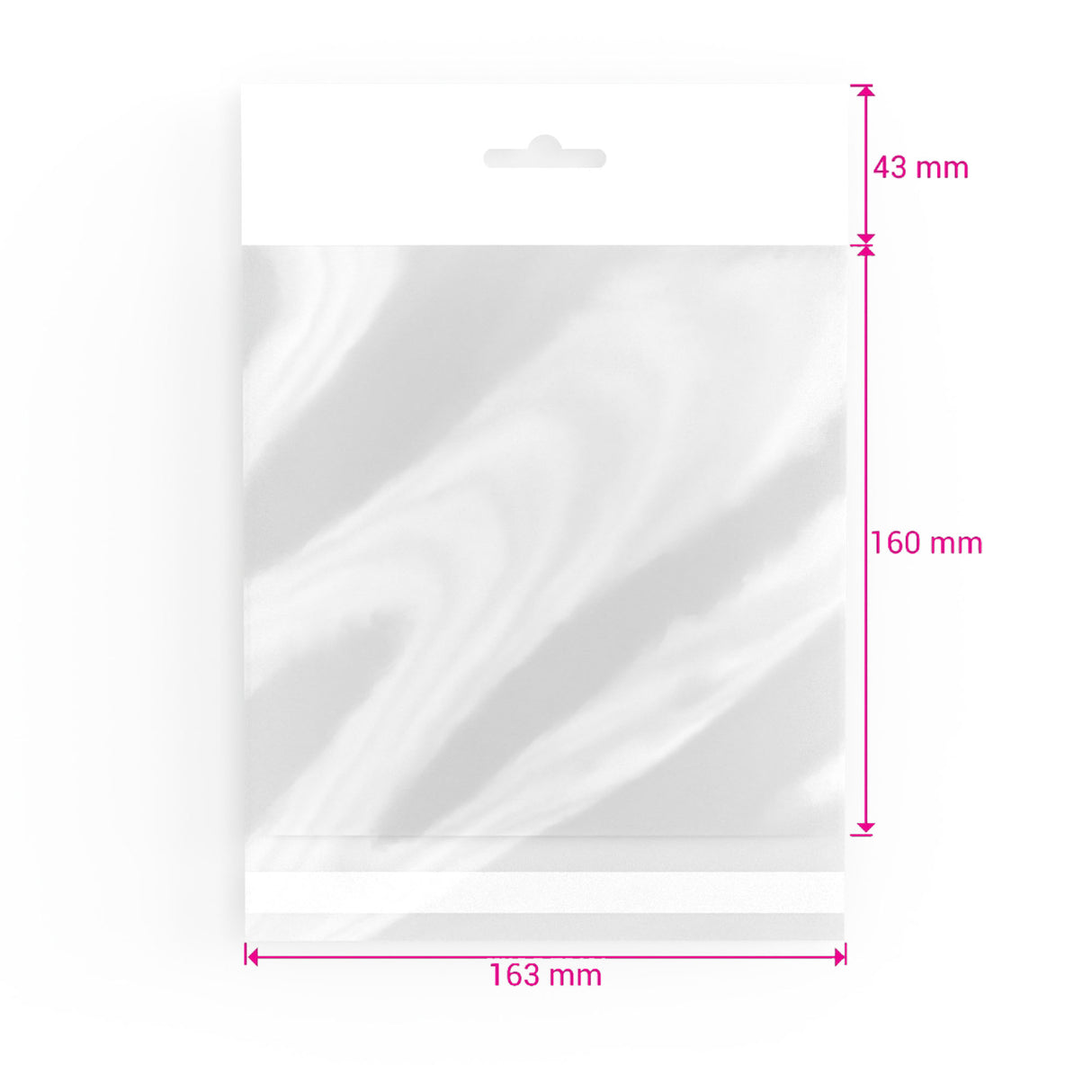 Bolsas celofán con encabezado (PPO)