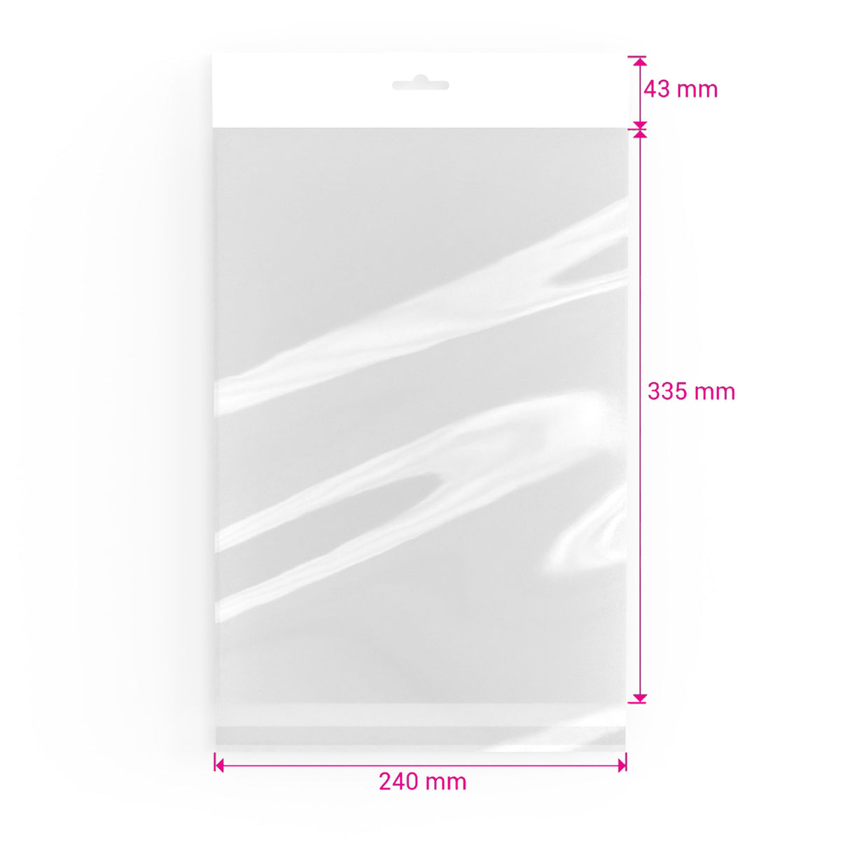 Bolsas celofán con encabezado (PPO)