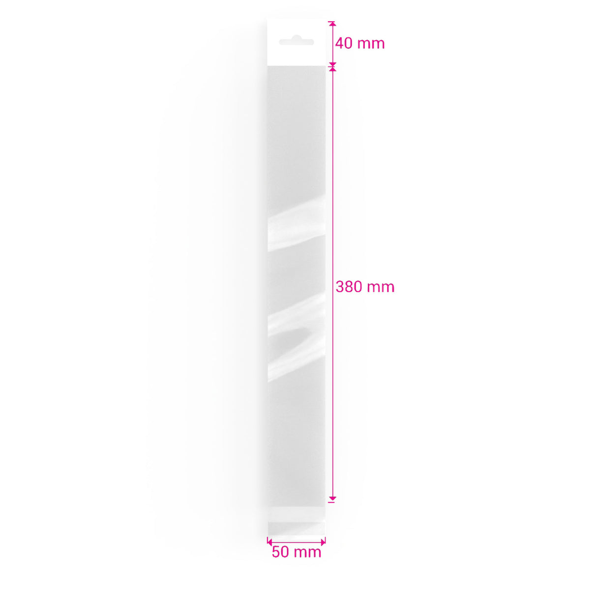 Bolsas celofán con encabezado (PPO)