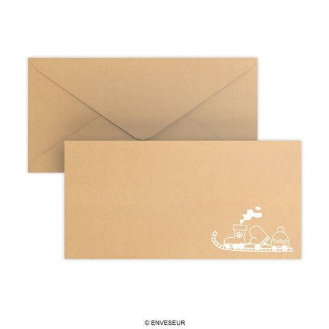 Christmas Envelope – Toy Train Fleck 110 x 220 mm (DL)