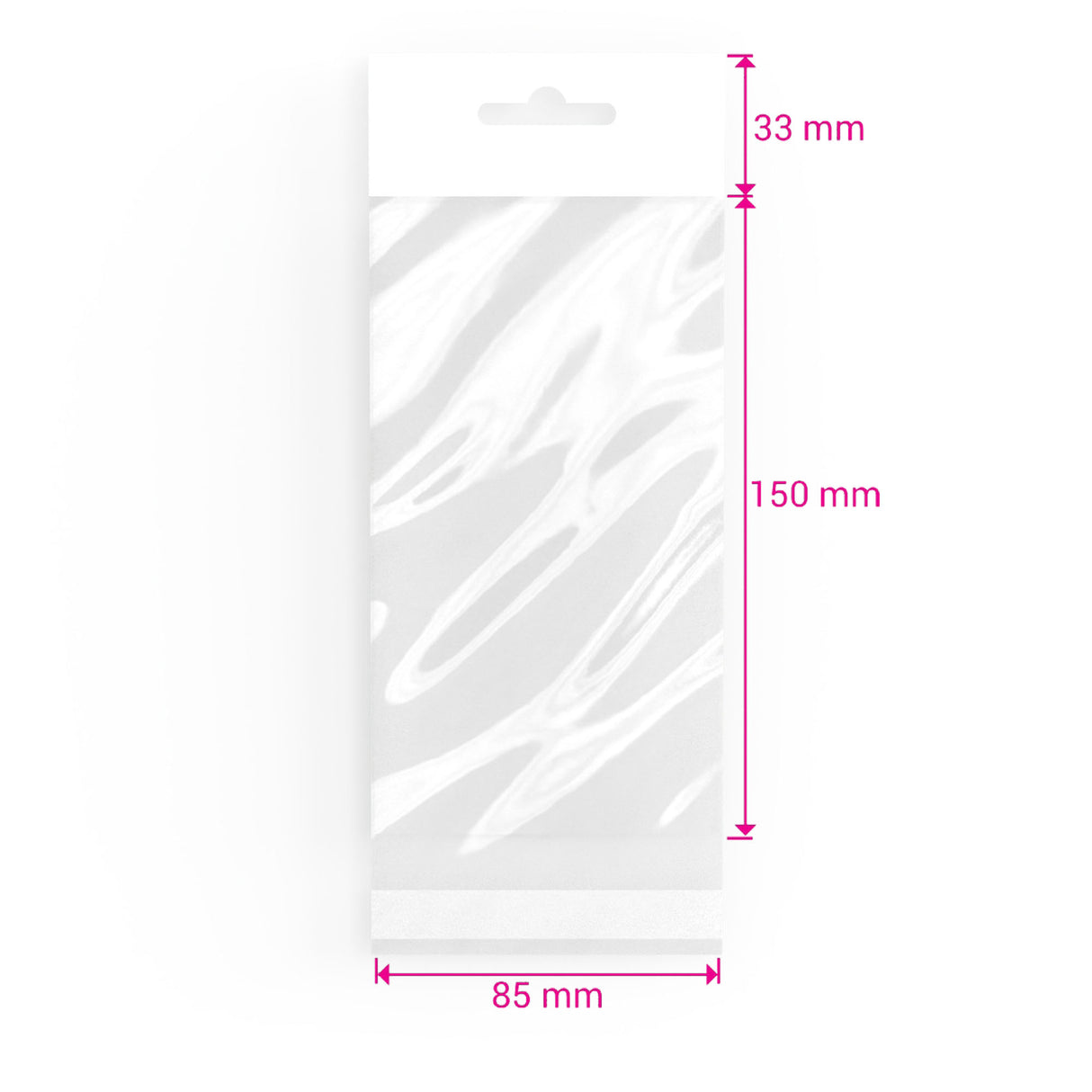 Bolsas celofán con encabezado (PPO)