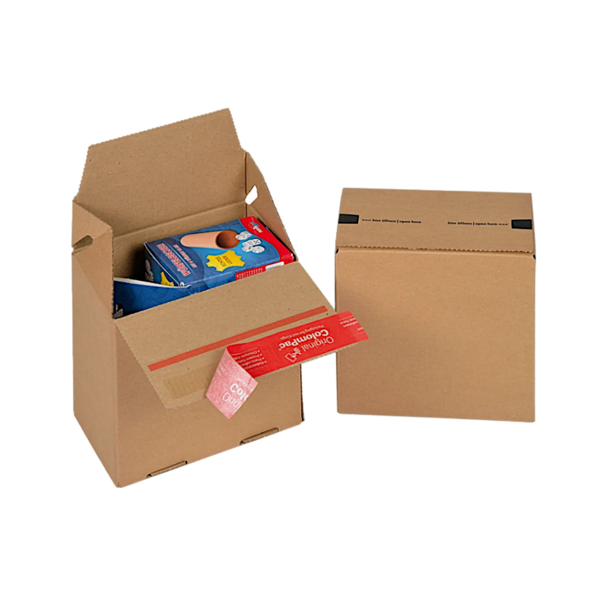 Caja de cartón con cierre autoadhesivo para envíos