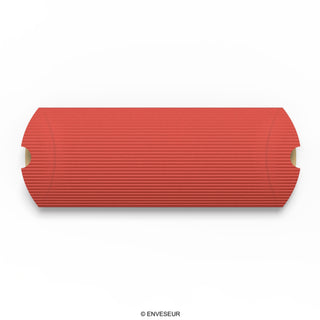 Cajas almohadas acanaladas de colores