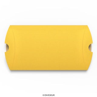 Cajas almohadas acanaladas de colores