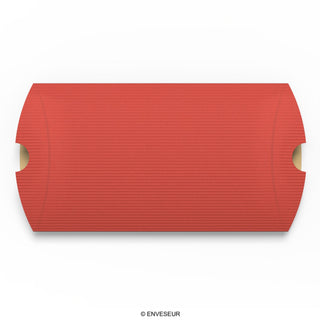 Cajas almohadas acanaladas de colores