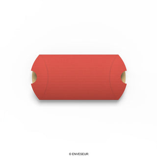 Cajas almohadas acanaladas de colores