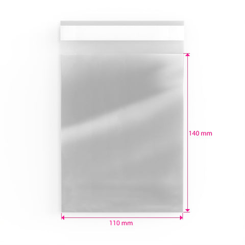 Cello Bags (Non-Header) Clear 140 x 110 mm
