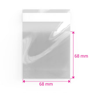 Cello Bags (Non-Header) Clear 68 x 68 mm