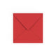 Cherry Red British Made Gummed V-Flap Envelope (155 x 155mm)