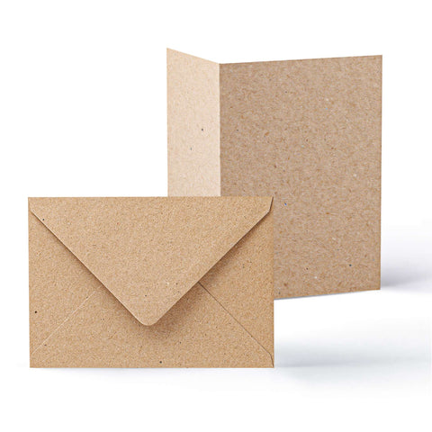 Pack de tarjetas y sobres kraft