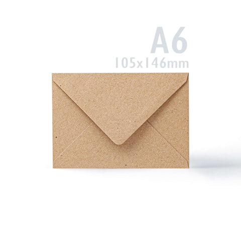Pack de tarjetas y sobres kraft